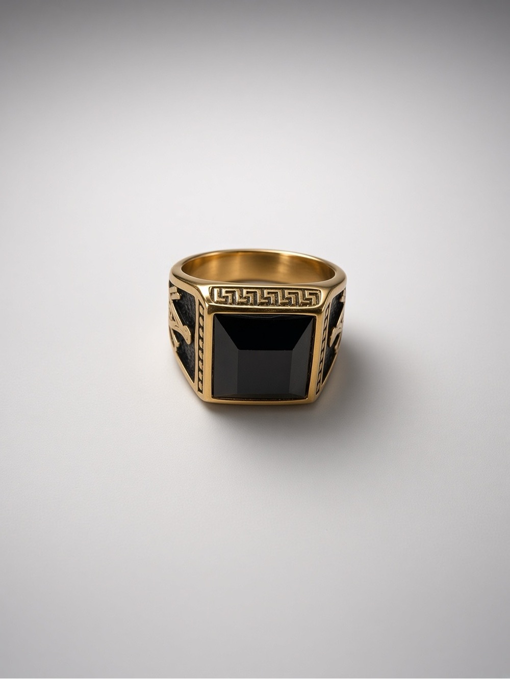 Black and Gold Masonic Ring